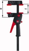 Imadła i ściski - Bessey Zacisk jednoręczny DuoKlamp DUO DUO30-8 - miniaturka - grafika 1