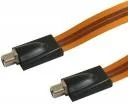 Kable - Schwaiger Kabel Płaski przedłużacz do kabla antenowego 17cm pomarańczowy KFF3053 (KFF30531) - miniaturka - grafika 1