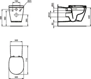 Ideal Standard Connect F biała E819401 - Miski WC - miniaturka - grafika 2