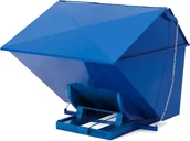 Szafki biurowe - AJ Kontener wywrotka z pokrywą 2500 L niebieski 305047 - miniaturka - grafika 1