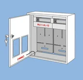 Rozdzielnie elektryczne - Karwasz Rozdzielnica uniwersalna RU-1-2L-12 Z/O - miniaturka - grafika 1