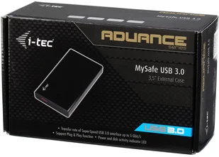 i-Tec MYSAFE35U401 obudowa do dysków twardych 3.5" Obudowa HDD Czarny, Metaliczny, Obudowa dysku - Tuning komputera - akcesoria - miniaturka - grafika 3