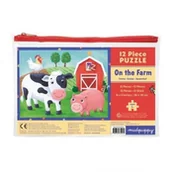 Puzzle - Mudpuppy Puzzle w saszetce 12 elementów Farma - miniaturka - grafika 1