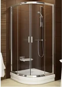 Kabiny prysznicowe - Ravak Blix BLCP4-80 80x80 profil satyna szkło grape 3B240U00ZG - miniaturka - grafika 1