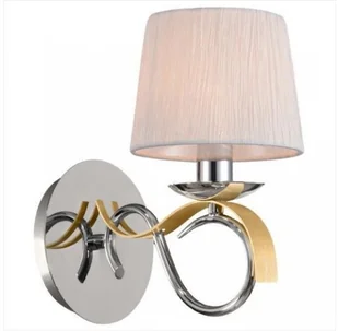 Candellux DENIS kinkiet chrom/zloty 1x40W E14 21-23643 - Lampy ścienne - miniaturka - grafika 2