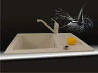 Zlewozmywaki - Brenor Cetus Biały - miniaturka - grafika 1