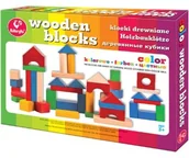 Klocki - Promatek KLOCKI Drewniane Kolorowe 0550 - miniaturka - grafika 1