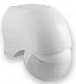 Oprawy, klosze i abażury - GTV Czujnik ruchu i zmierzchu 180 stopni IP44 biały CR-11 CR-CR1100-00 - miniaturka - grafika 1