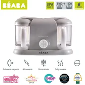 Akcesoria do karmienia - Beaba BabycookR Plus grey - miniaturka - grafika 1