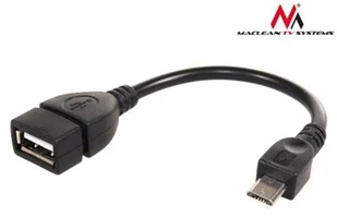 Maclean Adapter USB microUSB M/F Czarny MCTV-696 - Adaptery i przejściówki - miniaturka - grafika 2