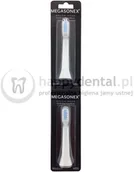 Końcówki do szczoteczek elektrycznych - Megasonex Goldspire Group Ltd. MB6 MEDIUM - końcówki do szczoteczki z PŁASKIM wł - miniaturka - grafika 1