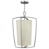 Lampy sufitowe - Elstead Lighting LAMPA wisząca HK/BLAKELY/3P BN HINKLEY metalowa OPRAWA Zwis nikiel Szary - miniaturka - grafika 1