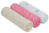 Pieluchy - LÄSSIG Pieluchy tetrowe Swaddle & Burp Blanket L Summer Dream girls 85x85 cm LM - miniaturka - grafika 1