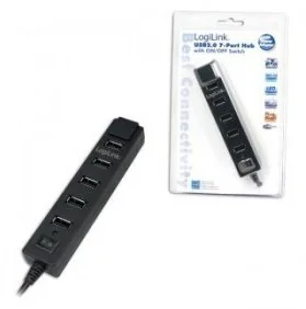 LogiLink 7 hub USB2.0 z włącznikiem ON/OFF [UA0124 - Huby USB - miniaturka - grafika 2