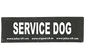Szelki dla psów - Julius-K9 8151598 2 X Sticker Na Rzep Na Szelki Dla Psów, Rozmiar L, Z Napisem: Service Dog, Pasuje Do Szelek Idc (1, 2, 3 I 4) - miniaturka - grafika 1