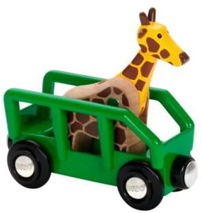 Brio Wagon z żyrafą Safari 33724 - Kolejki i akcesoria - miniaturka - grafika 2