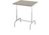 Meble do szkół i przedszkoli - AJ Biurko szkolne 182 srebrne szare linoleum 343226 - miniaturka - grafika 1