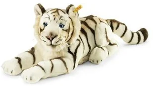 Steiff Bharat Tiger 43 cm pluszowy tygrys leżący przytulanka dla dzieci miękka i nadająca się do prania biała (066153) 066153 - Maskotki i pluszaki - miniaturka - grafika 2