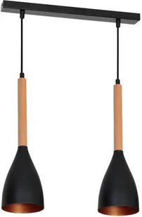 Luminex MUZA Czarny-gold 2 zwis - Żyrandol/lampa wisząca 2x E27 (max 60W) 9113 - Lampy sufitowe Luminex MUZA Czarny-gold 2 zwis - Żyrandol/lampa wisząca 2x E27 (max 60W) 9113 - Lampy sufitowe - miniaturka - grafika 1