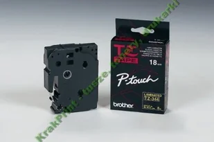 Brother TZ-344 18mm taśma laminowana, złoty nadruk/czarne tło - Taśmy do drukarek barwiące - miniaturka - grafika 2