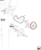Części i akcesoria do maszyn rolniczych - CNH ZĘBATKA NAPĘDU 89831670 - 87283101 - miniaturka - grafika 1