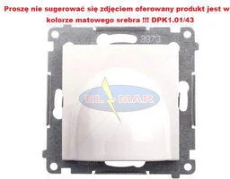 Simon SA SIMON54 Przyłącze kabla (moduł); srebrny mat DPK1.01/43 - Klawisze i ramki - miniaturka - grafika 2