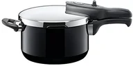 Silit Sicomatic t-plus szybkowar z wewnętrzną skalą pomiarową, bez wkładki, ceramiczna powłoka Silargan, pojemność: 4,5 l, średnica: 22 cm, kompatybilny z kuchenkami indukcyjnymi, kolor: czarny 2120260196