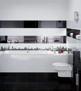 Ceramstic Opp Płytka ścienno-podłogowa 30x90 Czarny Poler - Płytki ceramiczne - miniaturka - grafika 2