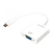 Złącza, przejściówki, adaptery - Logilink USB 3.1 C - VGA (UA0237) - miniaturka - grafika 1