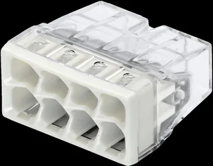 Wago Złącze do puszki podtynkowej 2273-208 0.5-2.5 mm Ilość PIN 8 50 szt przezroczysty szary błyszczący - Kostki, złączki, wtyczki - miniaturka - grafika 5