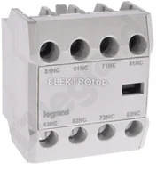 Sterowniki i przekaźniki - Legrand STYKI POM. FRONT. CTX3 3P (9-150A) / 4P (40-135A) 4NC 416857 - miniaturka - grafika 1