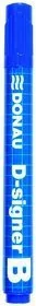 DONAU Marker Suchościeralny do tablic suchościeralnych D-signer niebieski 7372001-10PL - Markery do tablic - miniaturka - grafika 2