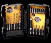 Wiertła - Stanley Kpl. Wierteł do betonu i bitów 19szt. STA88201 - miniaturka - grafika 1