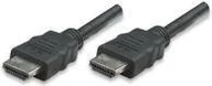 Kable komputerowe i do monitorów - Manhattan Kabel do monitora HDMI - HDMI5 m ekranowany czarny z kanalem Ethernet 323239 - miniaturka - grafika 1