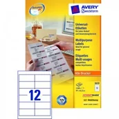 Etykiety do drukarek - Avery Etykiety uniwersalne Zweckform trwałe 97 x 42,3 mm, 1200 etykiet - miniaturka - grafika 1
