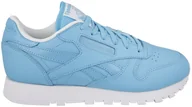 Buty sportowe damskie - Reebok CL Leather Seasonal II AR2804 niebieski - miniaturka - grafika 1