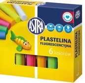 Masy plastyczne - Astra Plastelina 6 kolorów fluorescencyjnych 83811906 - miniaturka - grafika 1