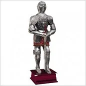 Repliki - broń - Płatnerze hiszpańscy PIĘKNIE ZDOBIONA ZBROJA RYCERSKA ZE STALI TOLEDAŃSKIEJ - miniaturka - grafika 1