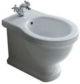 Bidety - Galassia Ethos Bidet stojący 55x38cm, z trzema otworami, biały 8438 - miniaturka - grafika 1