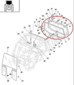 Części i akcesoria do maszyn rolniczych - CNH SZYBA TYLNA 86002901 - miniaturka - grafika 1