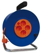 Przedłużacze i rozgałęźniki - HBF na bębnie EMOS 4x zásuvka 50m DG-4ZR-F04) Pomarańczowy - miniaturka - grafika 1