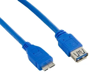 4World Kabel USB 3.0 AF- Micro BM5 mniebieski 08975 - Kable USB - miniaturka - grafika 2
