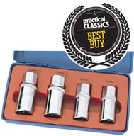 Zestawy narzędziowe - DRAPER KOMPLET 4 zestaw nasadek DO WYKRCANIA SZPILEK 55641 - miniaturka - grafika 1