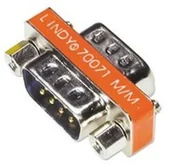 Adaptery i przejściówki - Lindy Mini Gender Changer 9-drożny D męski/męski 70071 - miniaturka - grafika 1