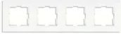 Klawisze i ramki - Viko Karre - Ramka 4-krotna biały 90960263 - miniaturka - grafika 1
