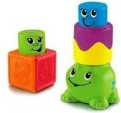 Klocki - Fisher Price Wesole klocki - miniaturka - grafika 1