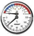 Ferro Termomanometr 6 bar 0-120 1/2 Axial - Akcesoria grzewcze - miniaturka - grafika 2