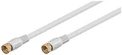 Akcesoria car audio - Wentronic BKF 500-G kabel przyłączeniowy Sat F wtyk do F wtyczka (pozłacane styki) 5 m Biały 67293-GB - miniaturka - grafika 1