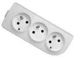 Gniazdka elektryczne - Elgotech Gniazdo kablowe 3x2P+Z GN-30 - miniaturka - grafika 1