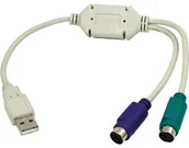 Adaptery i przejściówki - Logilink Adapter USB na 2x PS/2 AU0004A - miniaturka - grafika 1